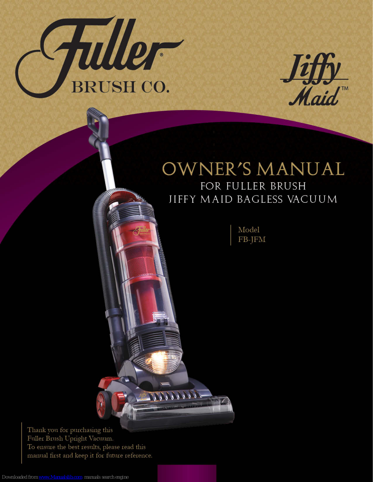 Fuller FB-JFM Jiffy Maid Owner's Manual