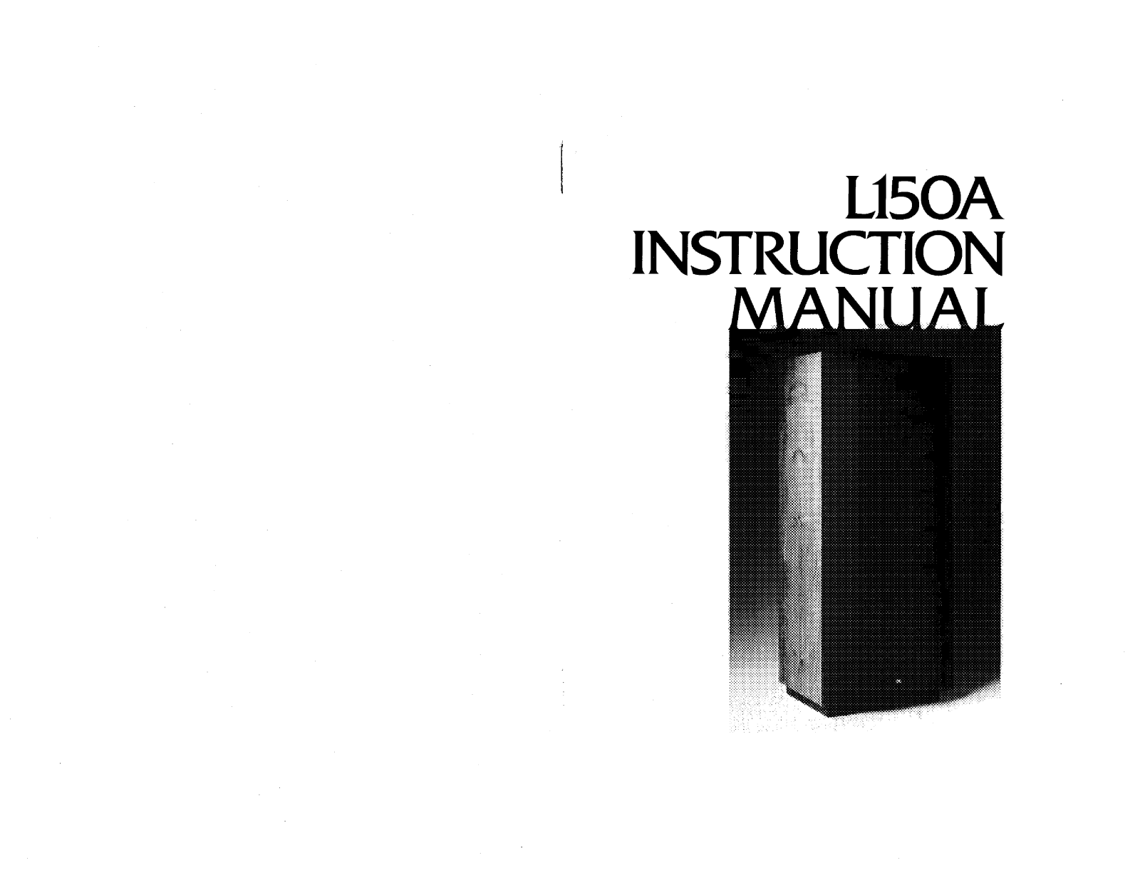 Jbl L150A User Manual