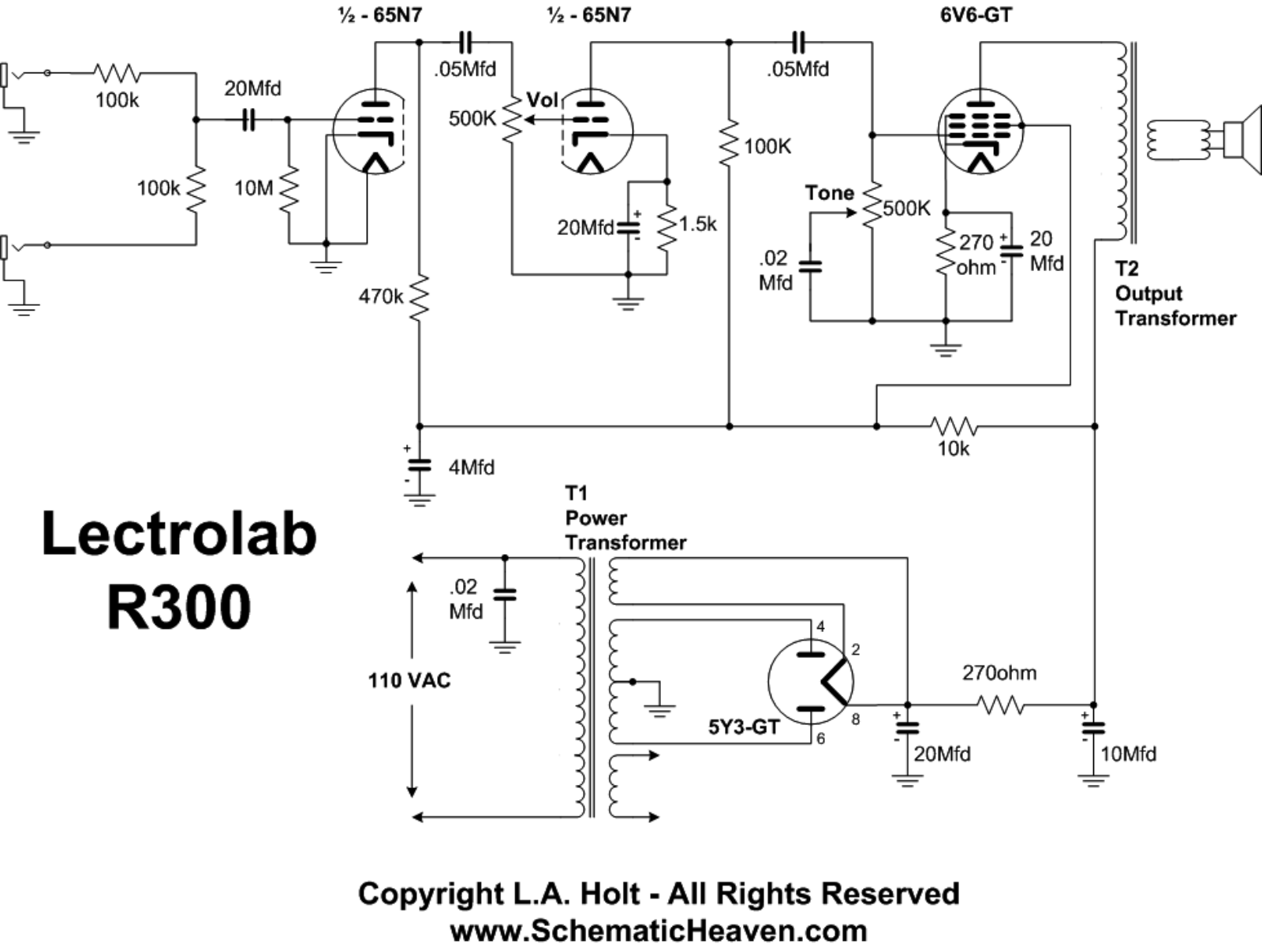 Lectrolab r300 schematic