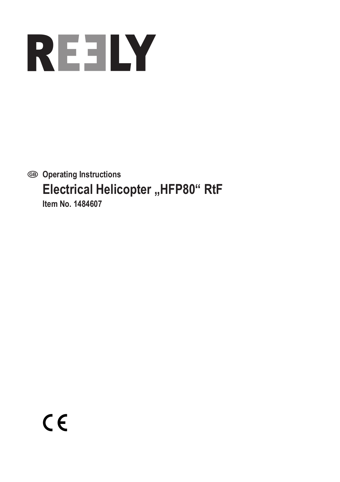 Reely HFP80 User manual