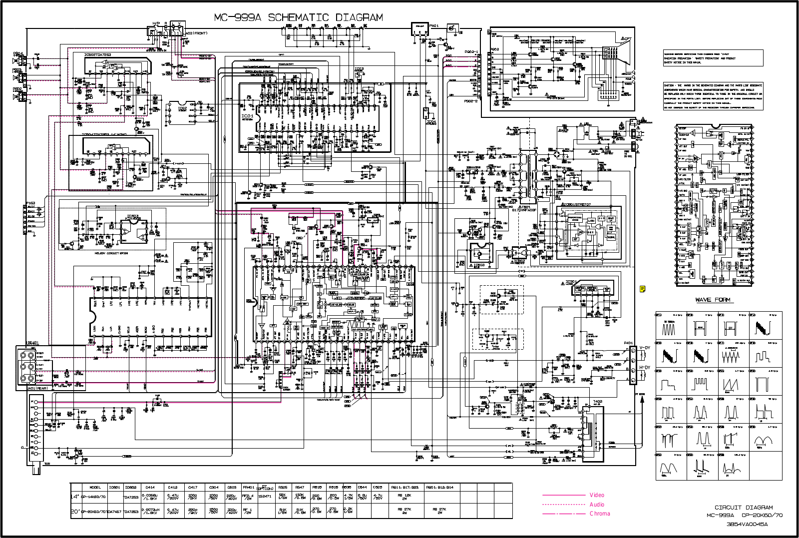 LG CP 14K70 Diagram