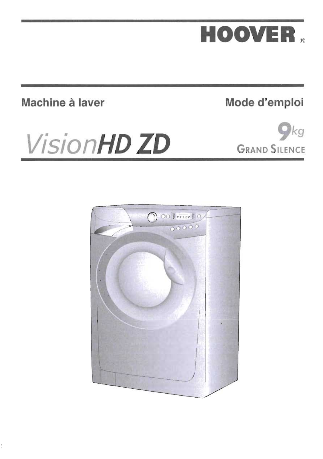 HOOVER VHD9143ZD-80, VHD 9143 PD, VHD 9123 ZD User Manual