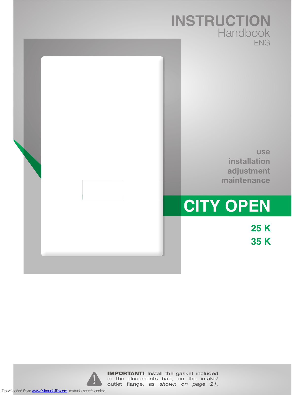 Flexiheat CITY OPEN 35K, CITY OPEN 25K Handbook