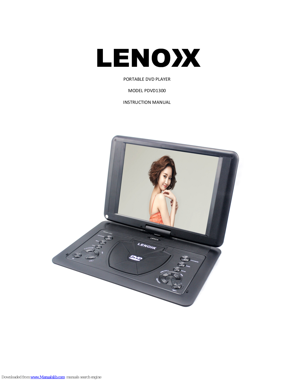 Lenox PDVD1300 Instruction Manual