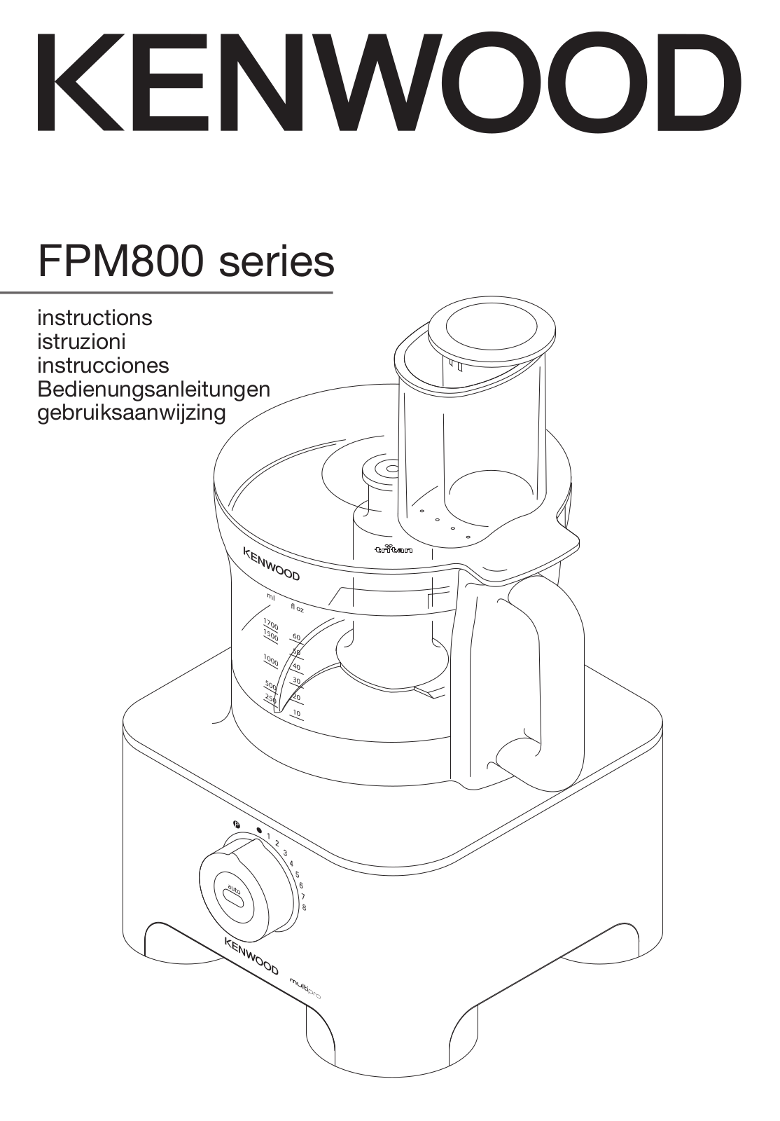 Kenwood FPM800 Series Instruction Manual