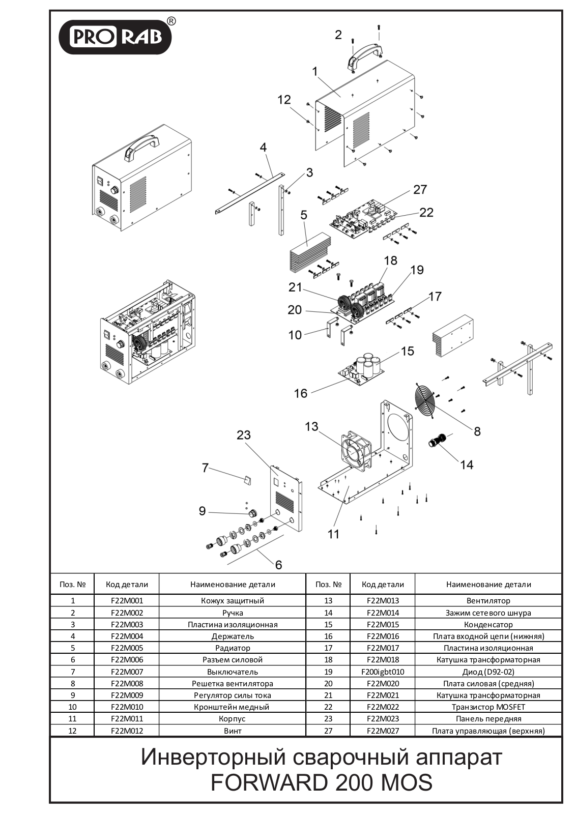 FORWARD 200-MOS Schematic