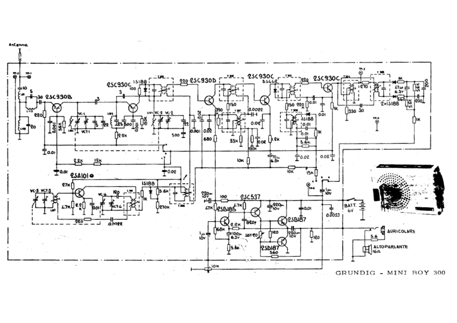 Grundig Mini-Boy-300 Schematic