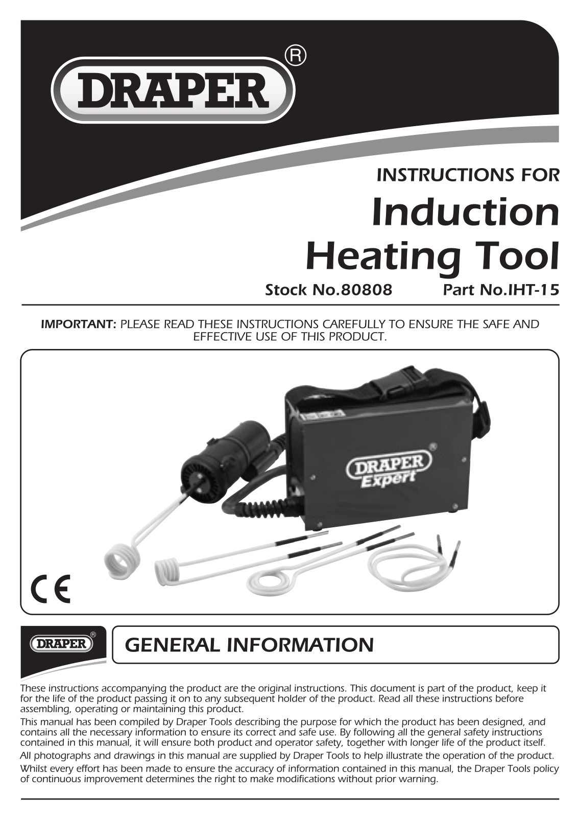Draper Tools 80808 Instructions - ManualMachine.com