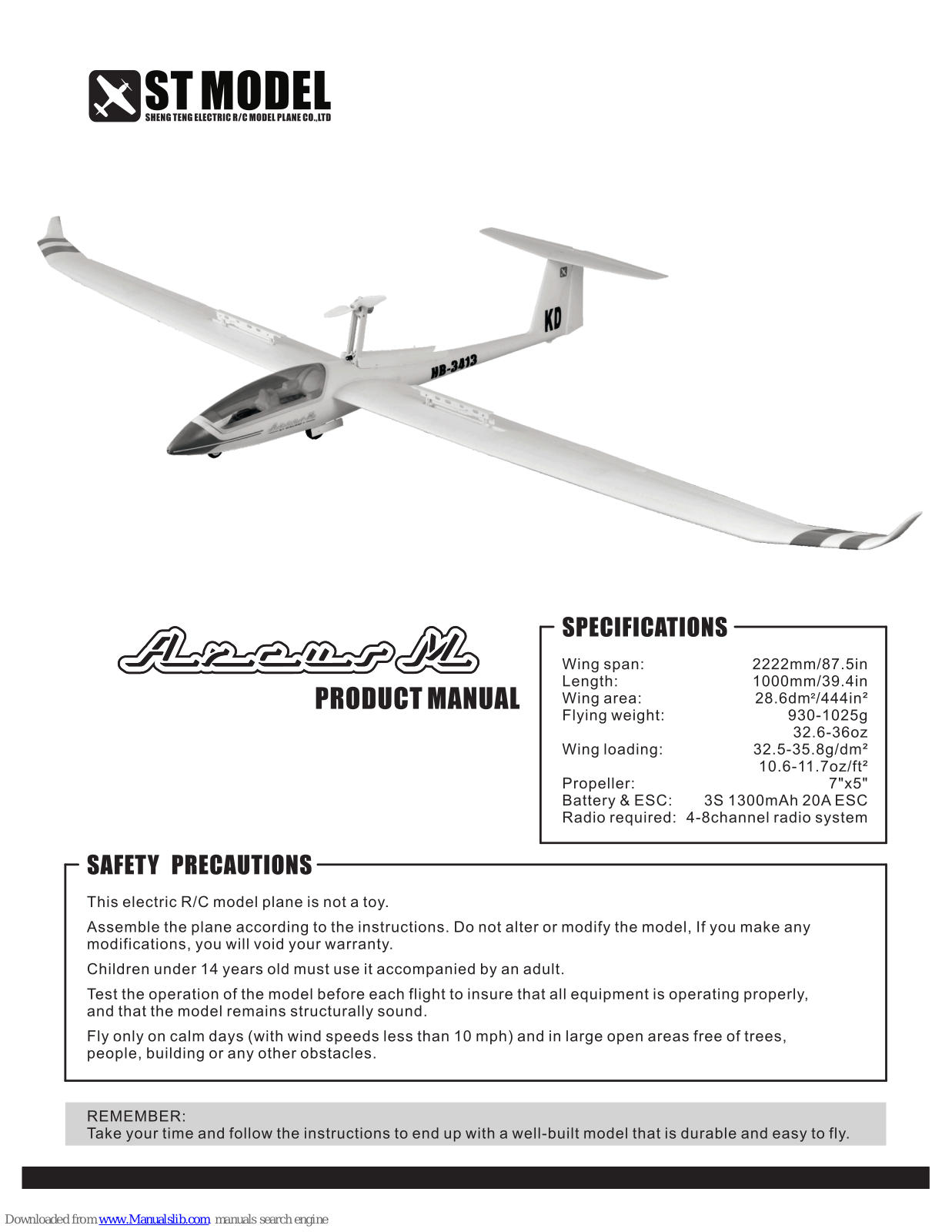 st model Arcus M Product Manual