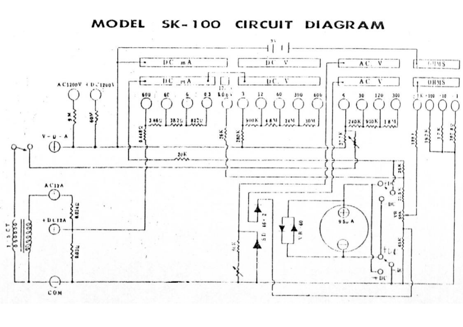 Kaise SK100 Schematic