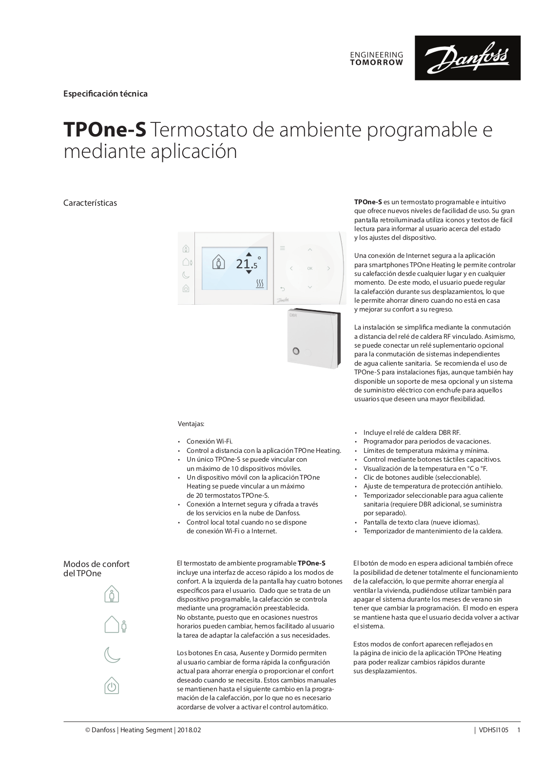 Danfoss TPOne-S Data sheet