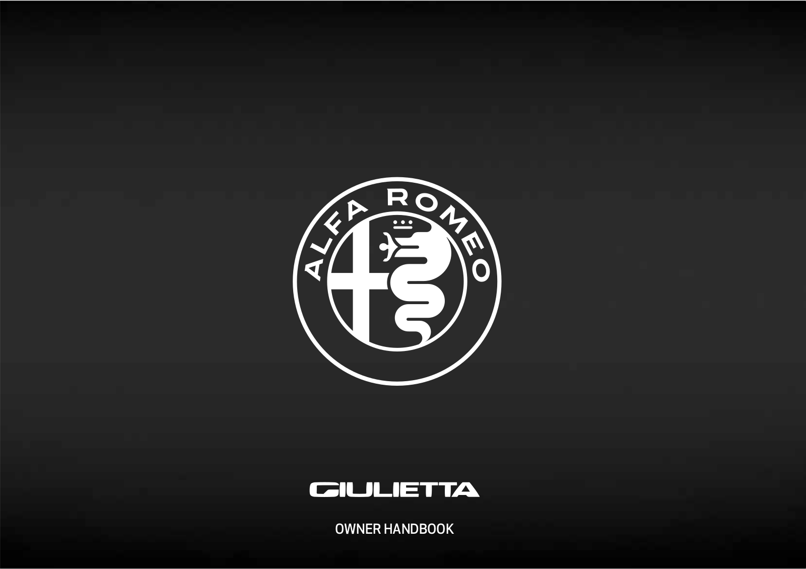 Alfa Romeo Giulietta 2019 Owner's Manual