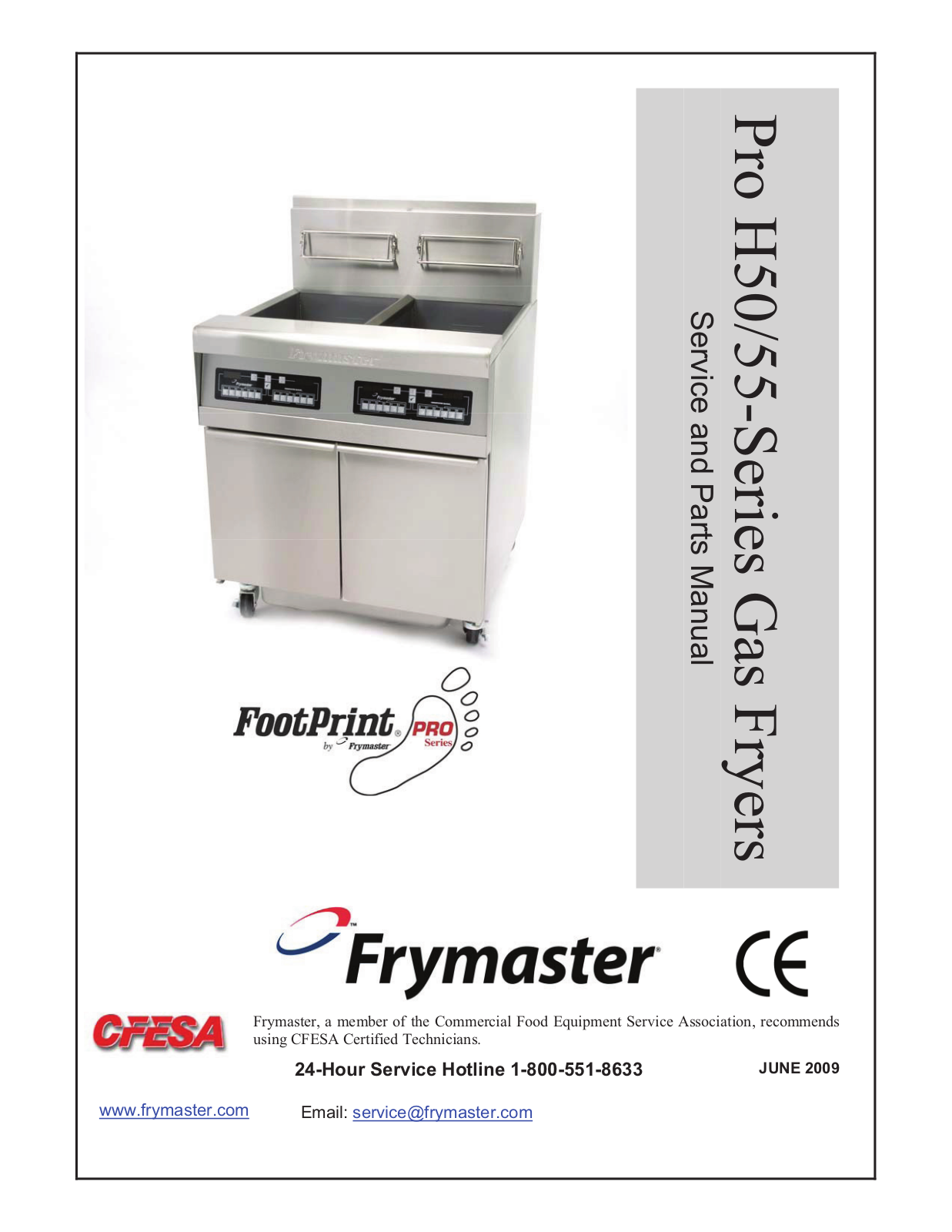Frymaster GAS FRYERS Service Manual