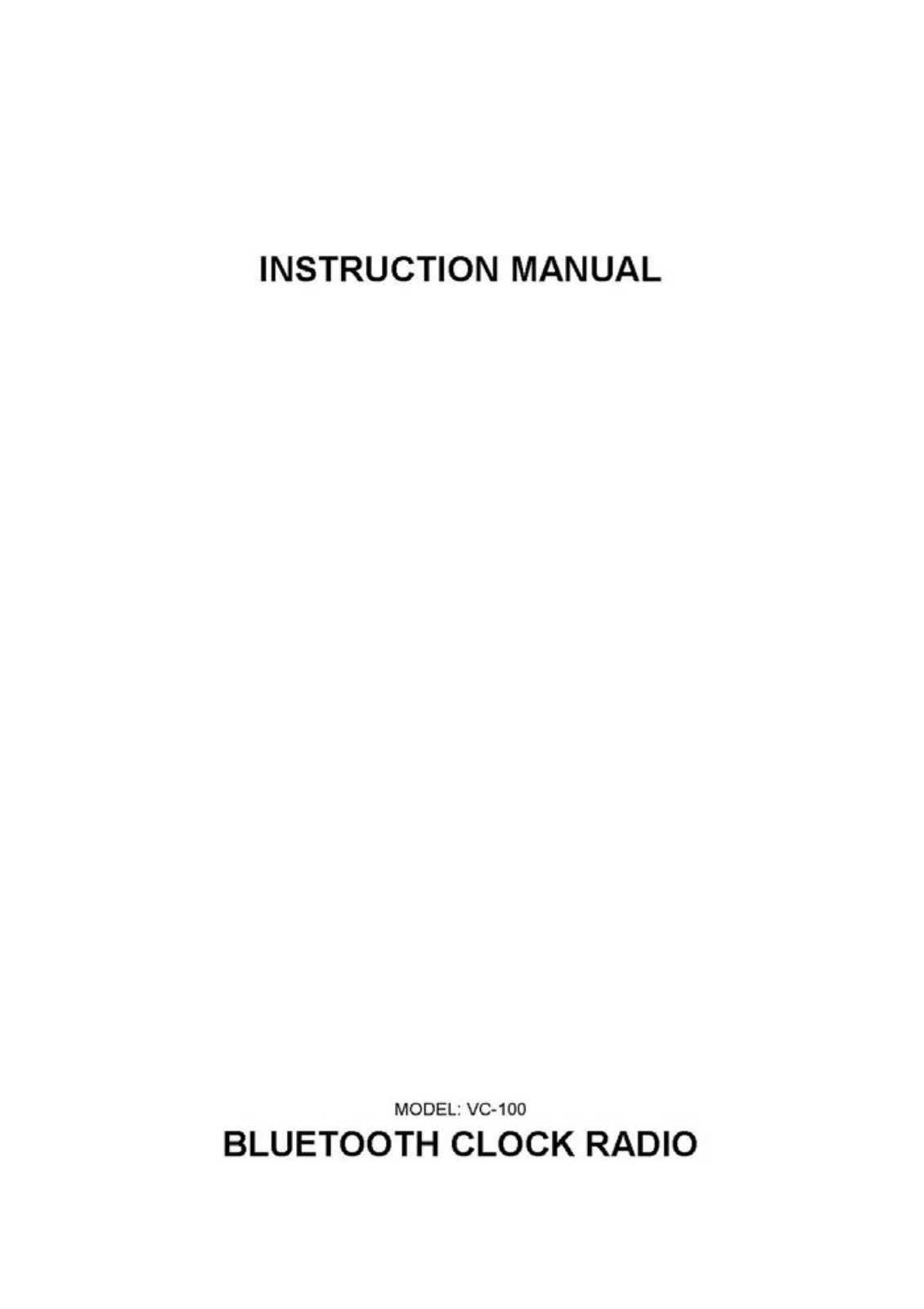 Innovative Technology Electronics VC100 User Manual