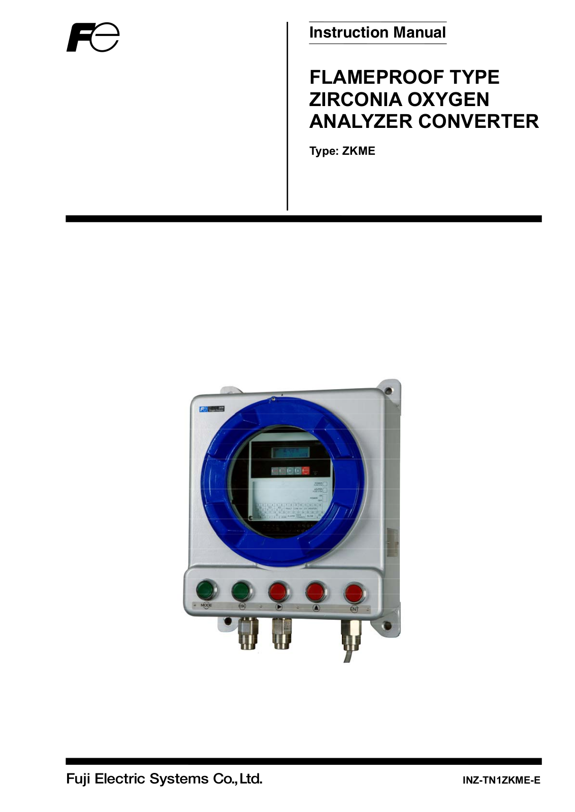 Fuji Electric ZKME Operating Manual