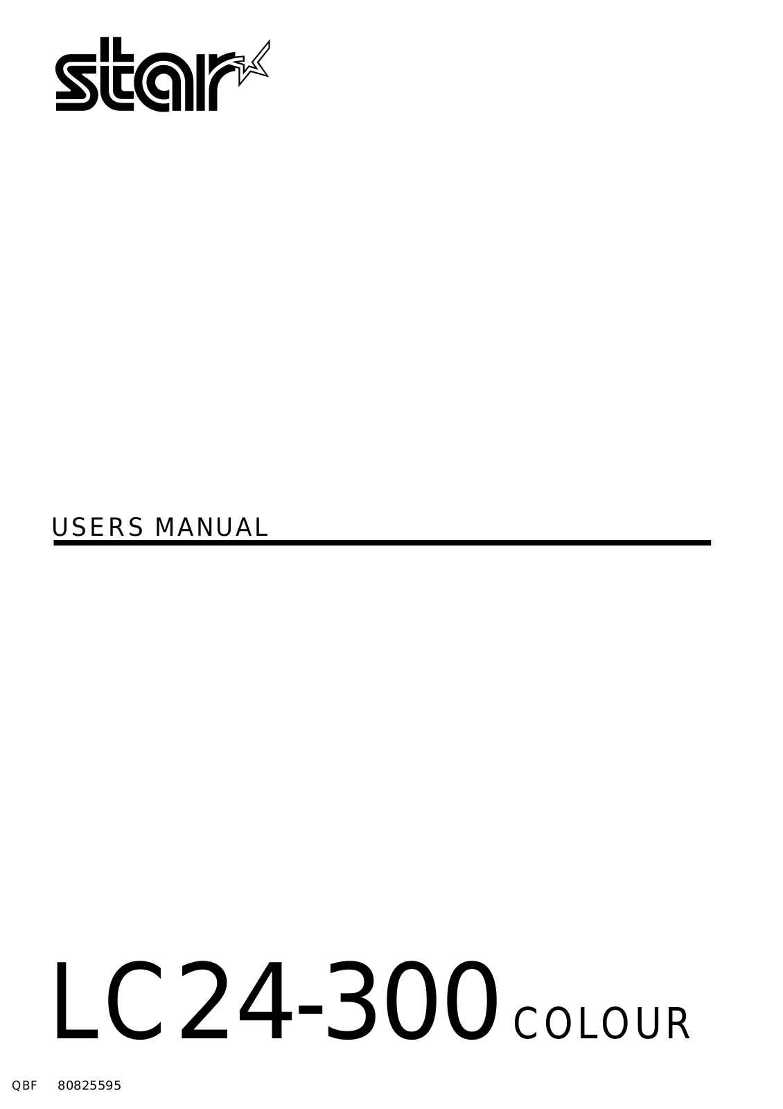 Star Micronics LC24-300 User Manual - ManualMachine.com