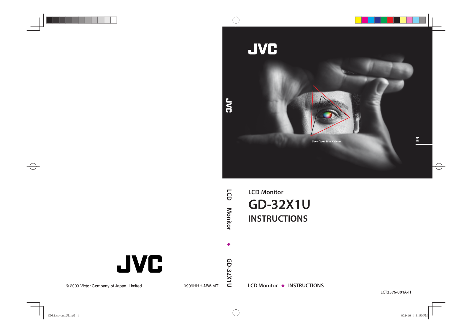 JVC 0909HHH-MW-MT2009, GD-32X1U, LCT2576-001A-H User Manual