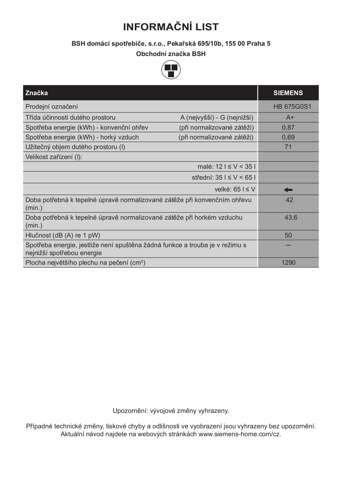 Siemens HB675G0S1 User Manual