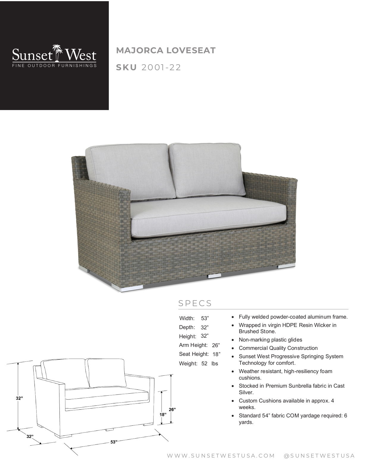 Sunset West XSW10010 Specifications - ManualMachine.com