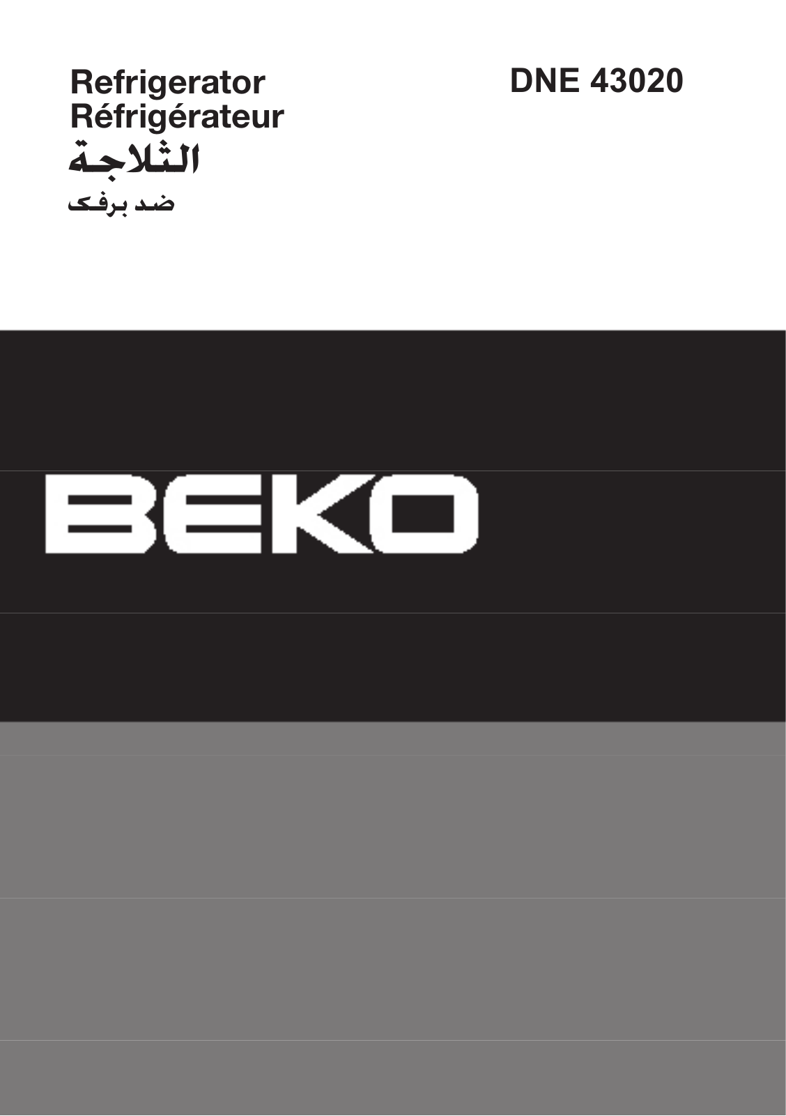 Beko DNE 43020 User manual