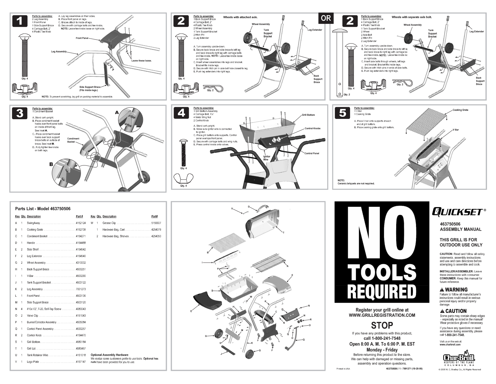 Charbroil 463750506 Owner's Manual