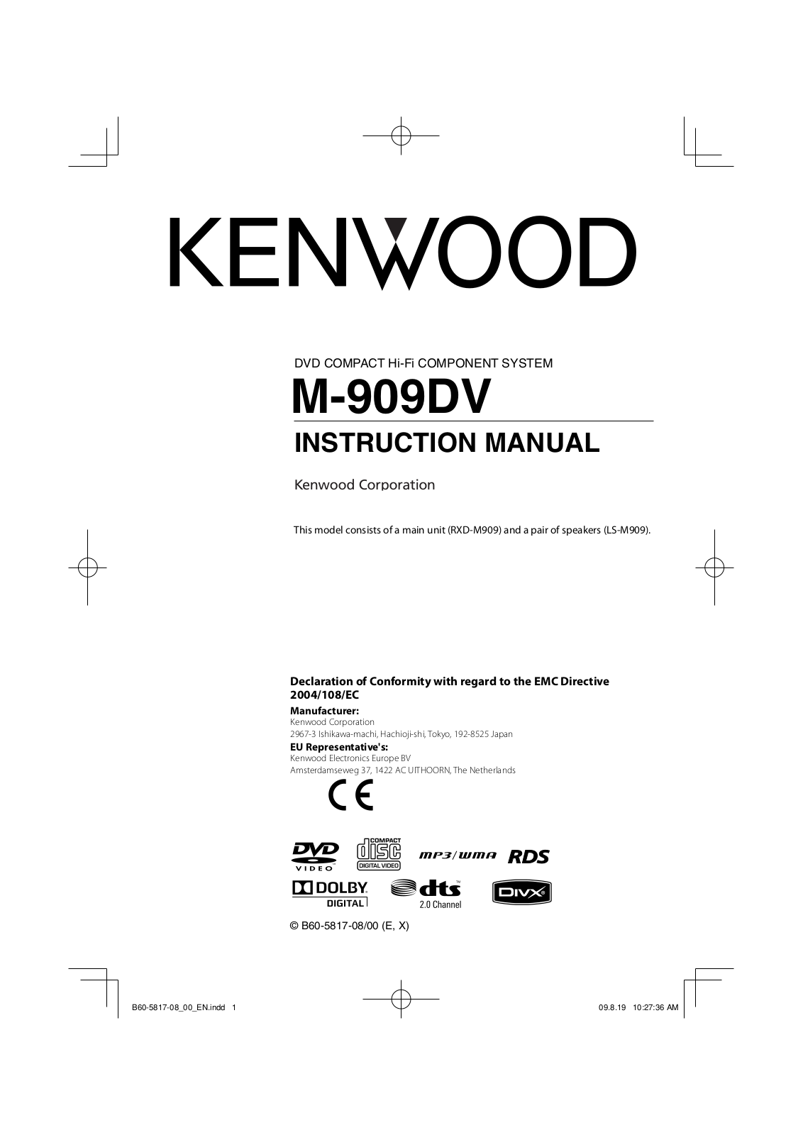 Kenwood M-909DV User Manual