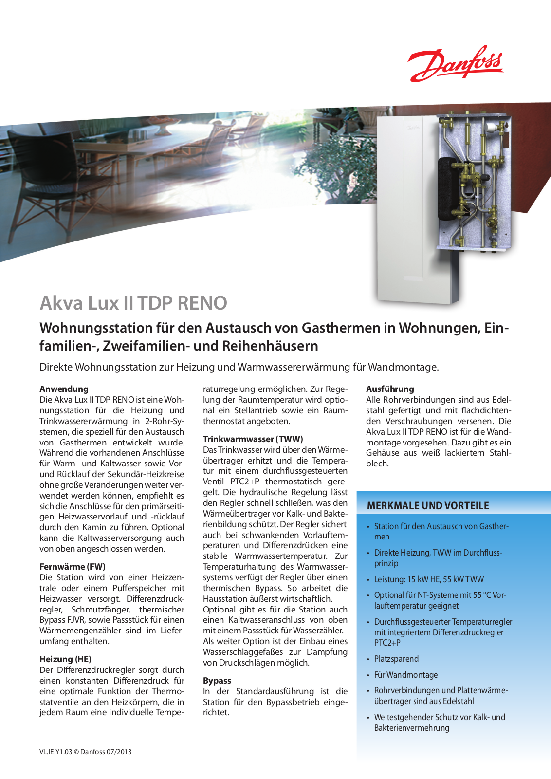 Danfoss Akva Lux II TDP RENO Fact sheet