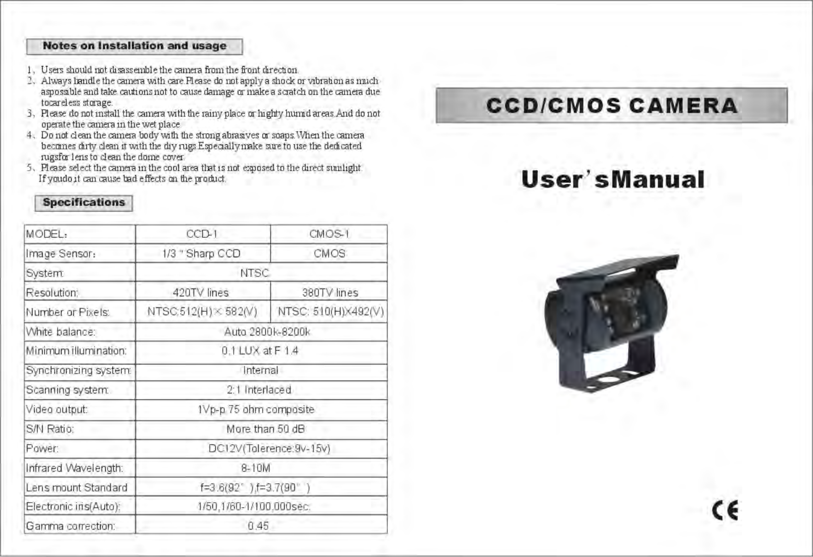 Power Acoustik CCD-1 Users Manual