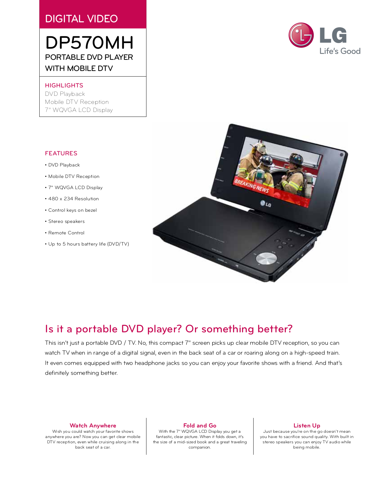 LG DP570MH User Manual