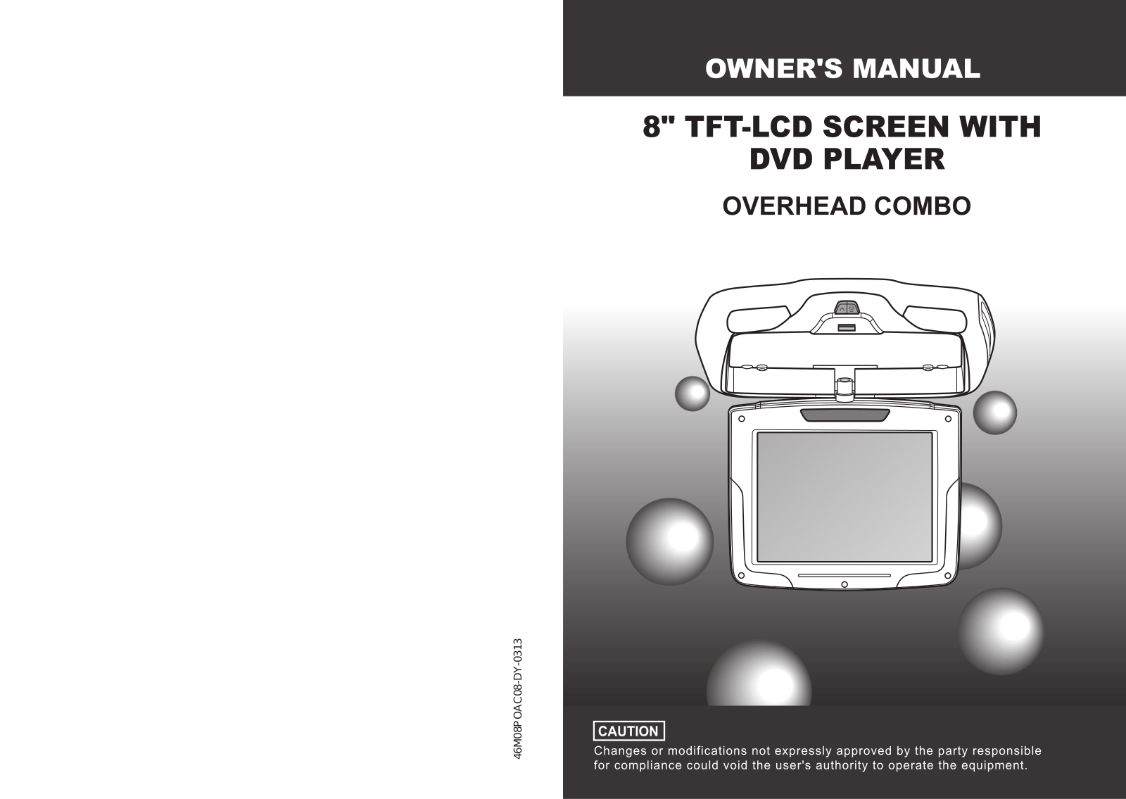 Power Acoustik PMD-83CM Users Manual