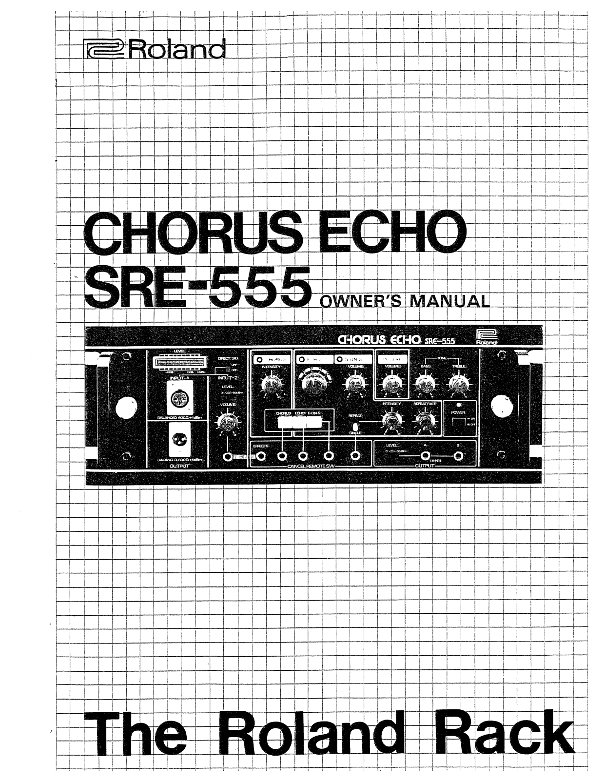 Roland SRE-555 User Manual