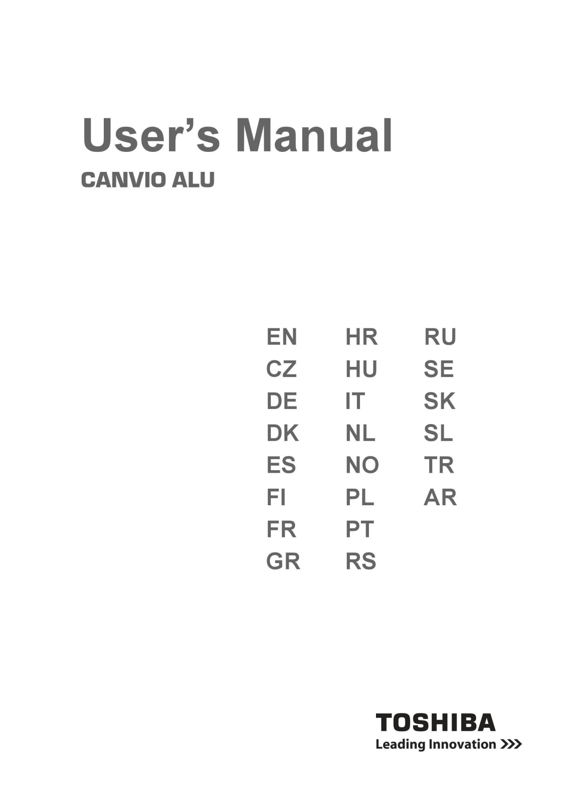 Toshiba HDTH310ER3AA User Manual