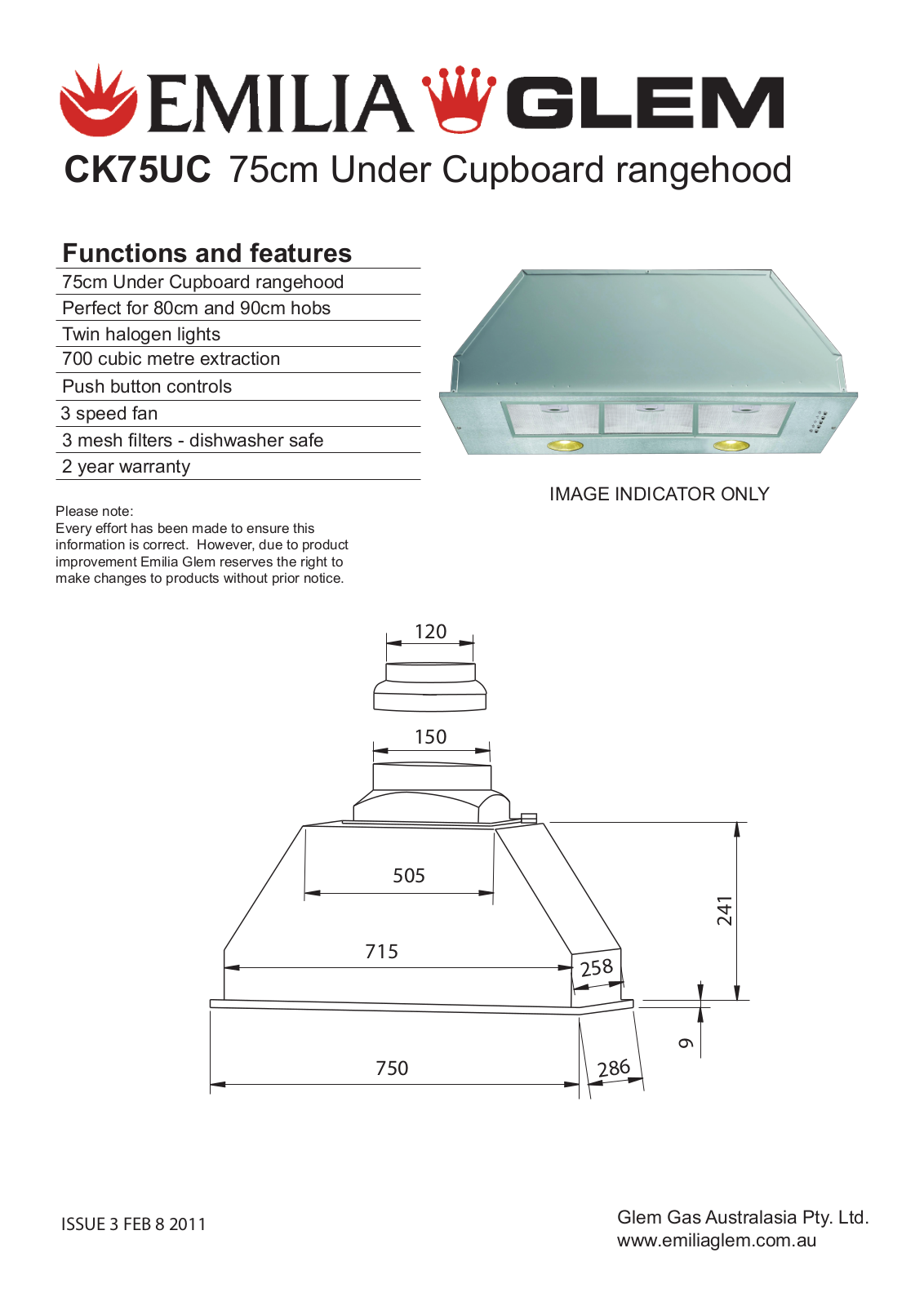 Glem CK75UC User Manual