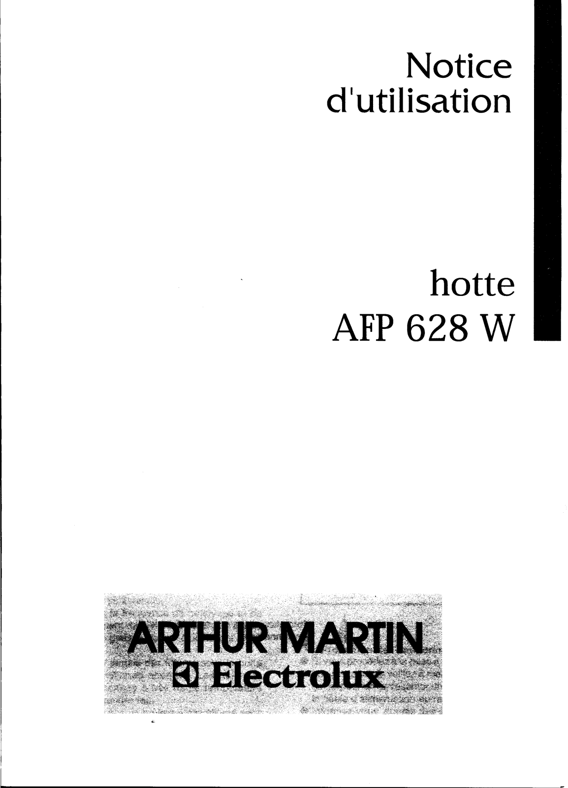 Arthur martin AFP628W User Manual