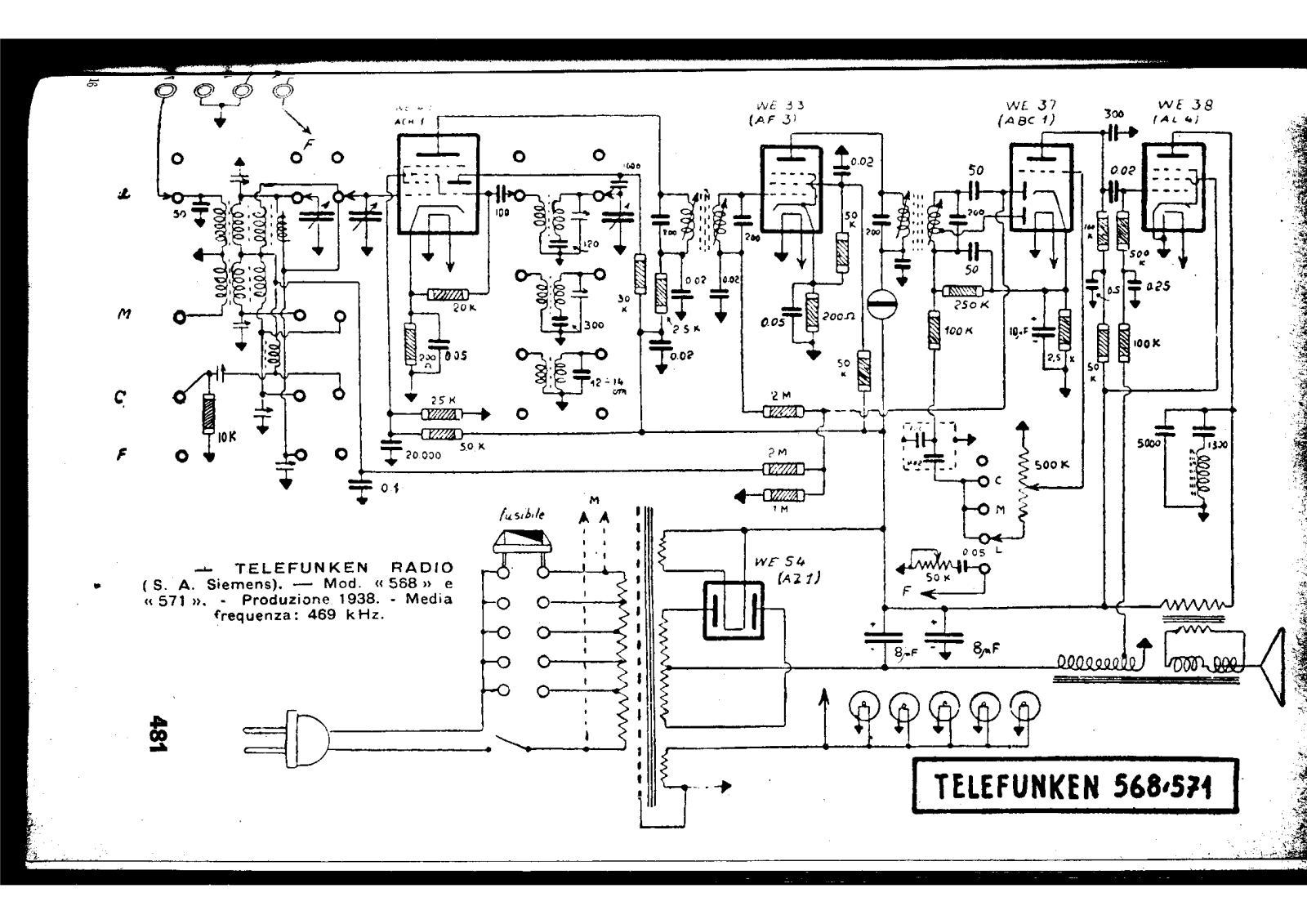 Siemens t568, t571 schematic