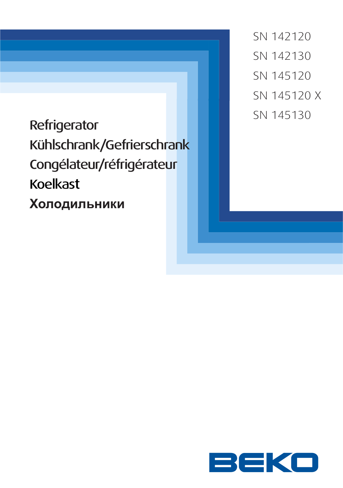 Beko SN 142120, SN 142130, SN 145120, SN 145120 X, SN 145130 User manual