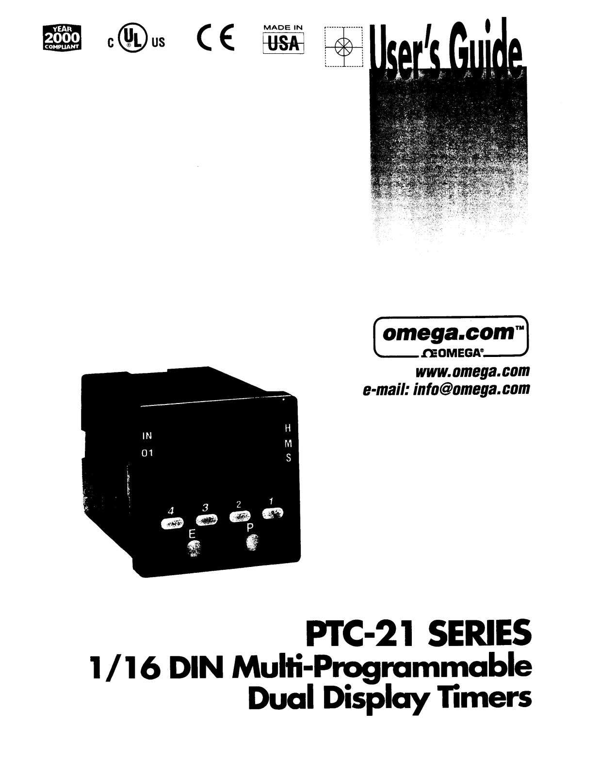 Omega PTC-20, PTC-21 User guide - ManualMachine.com