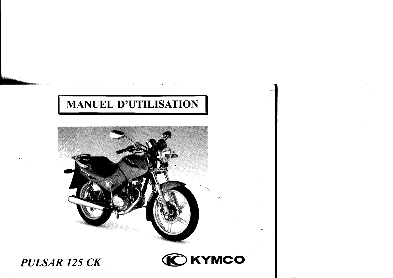 KYMCO PULSAR 125 CK User Manual