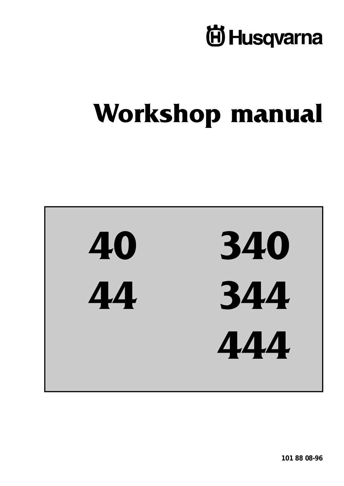 Husqvarna 444 User Manual