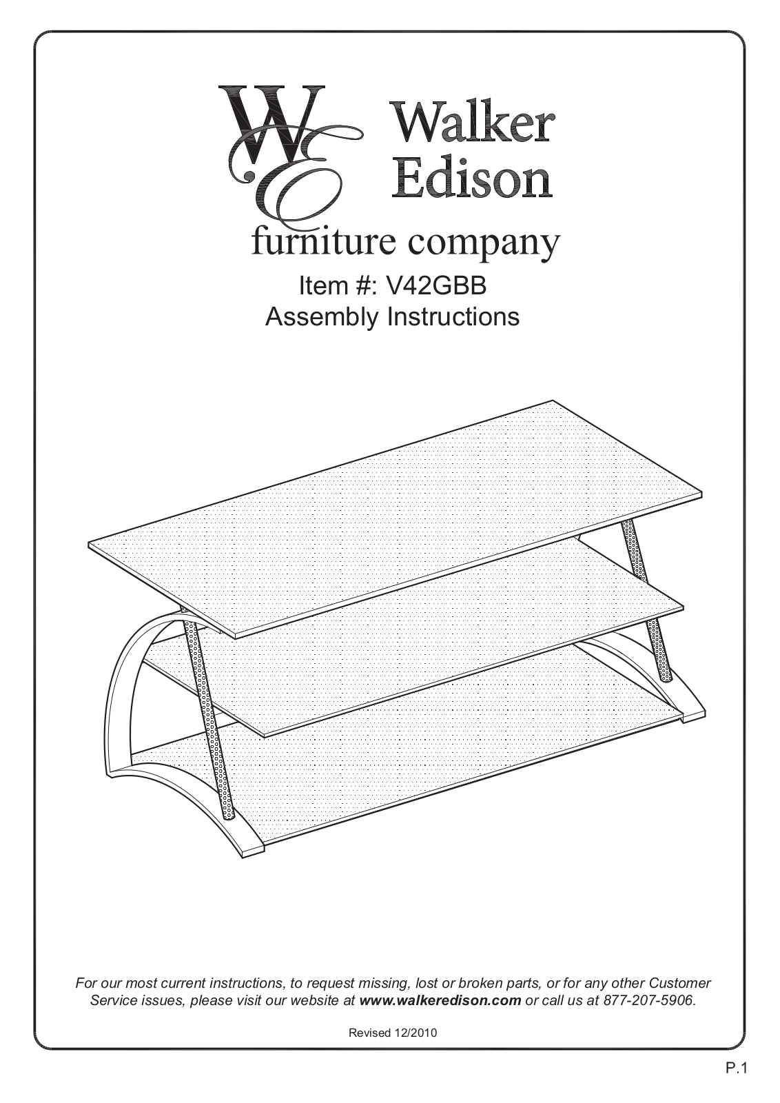 Walker V42GBB User Manual