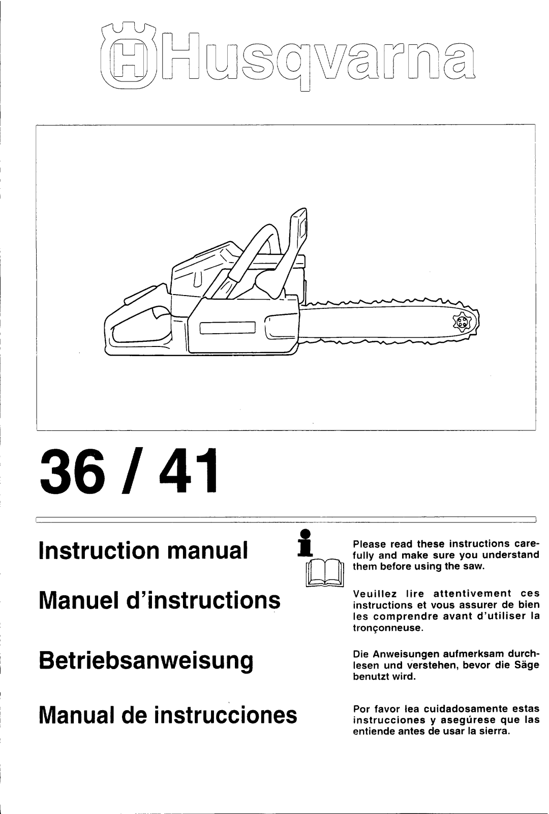 HUSQVARNA 36-41 User Manual