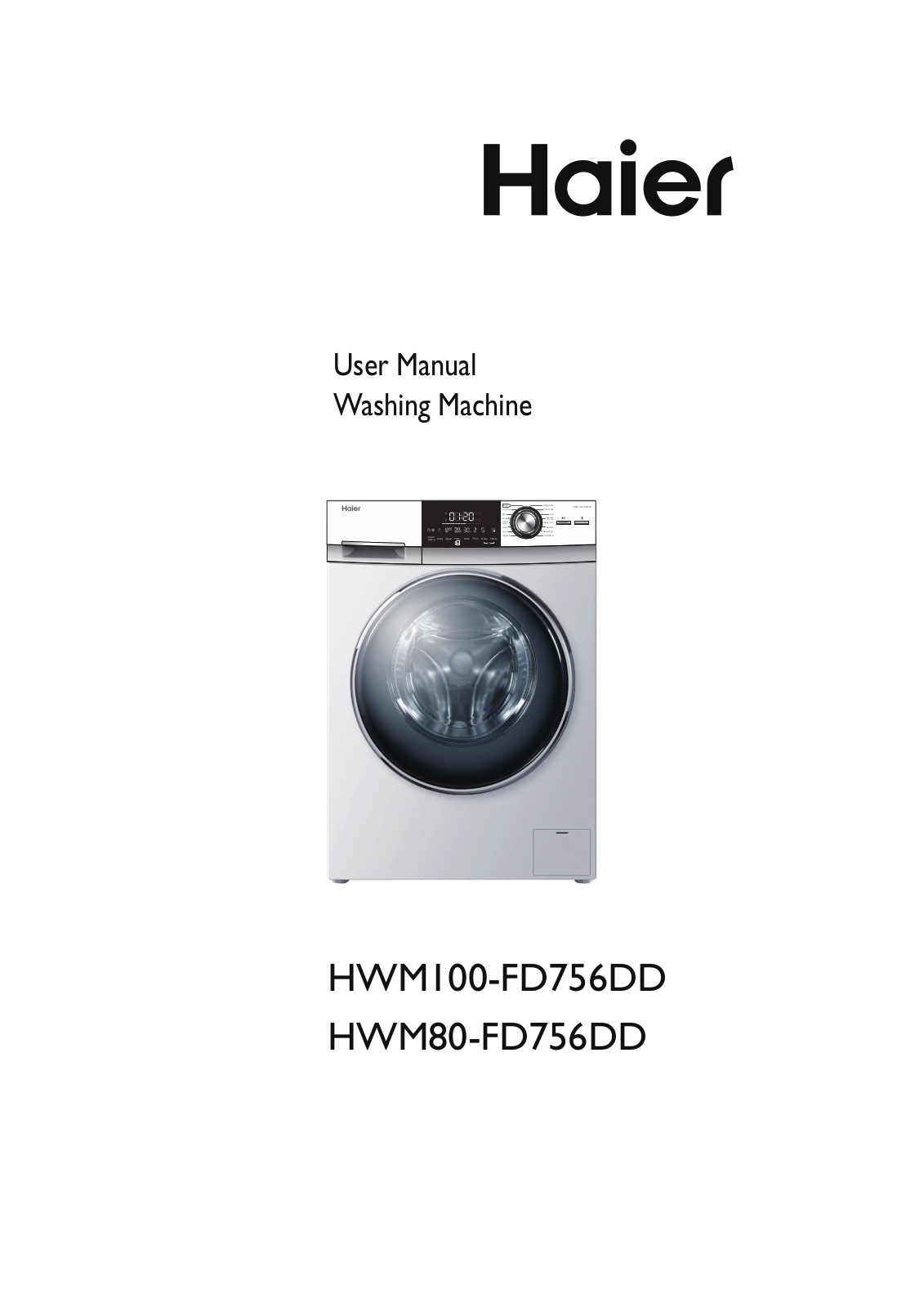 Haier HWM100-FD756DD, HWM80-FD756DD User Manual