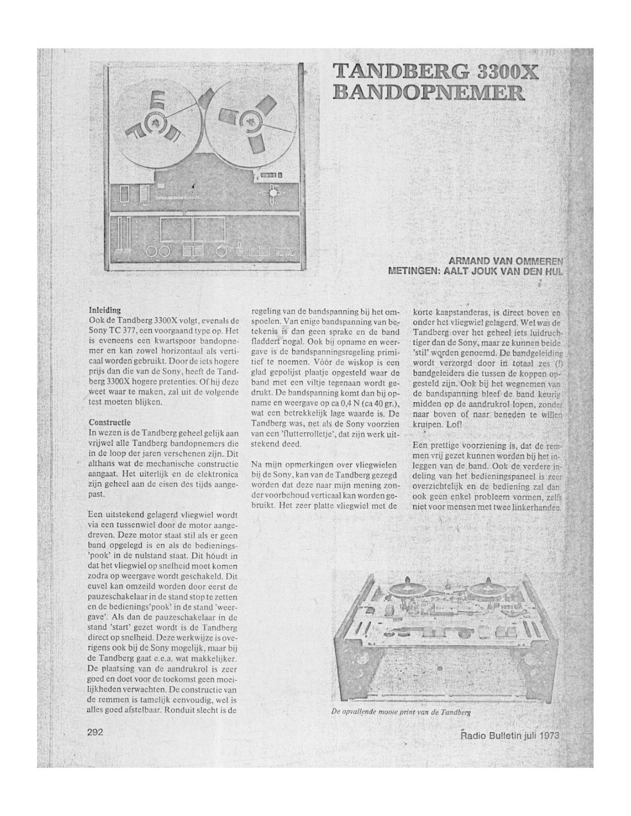 Tandberg 3300-X User Manual