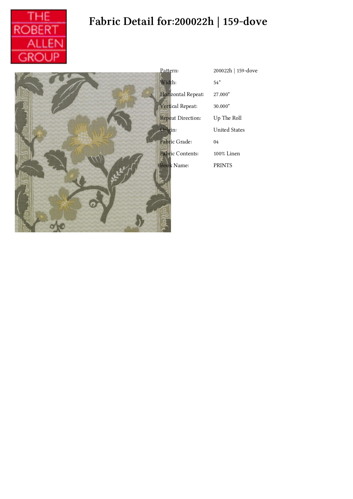 Duralee CRAL6701 Specifications - ManualMachine.com