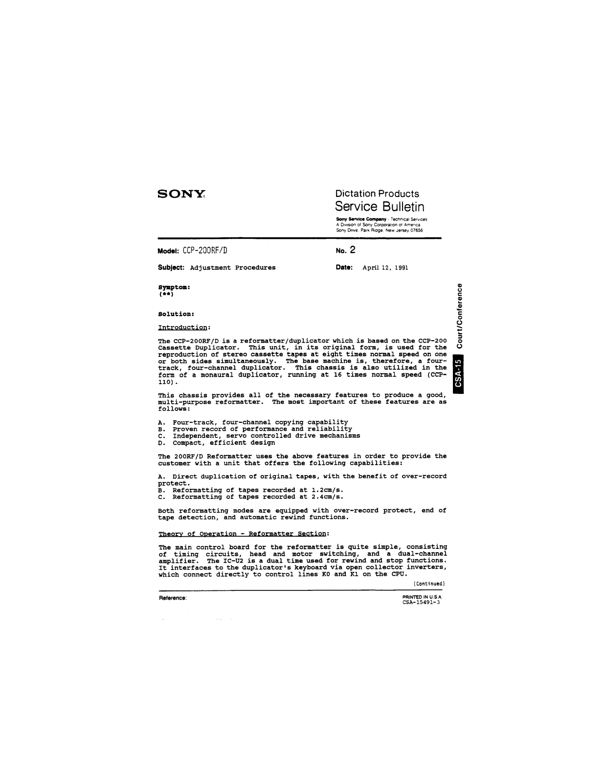 SONY HCD-DZ530 Service Manual