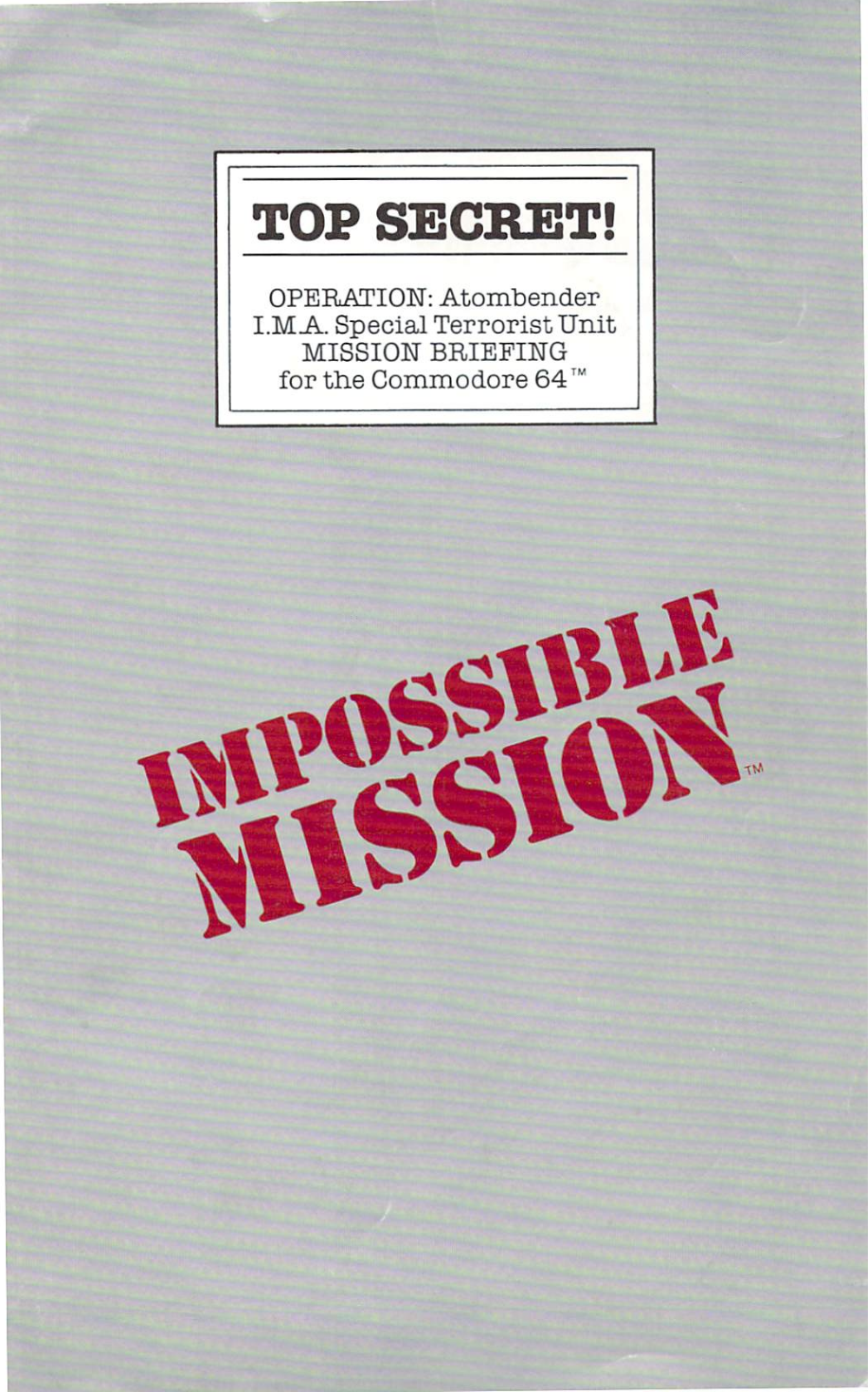 Epyx Impossible Mission (1984)[a] User guide - ManualMachine.com