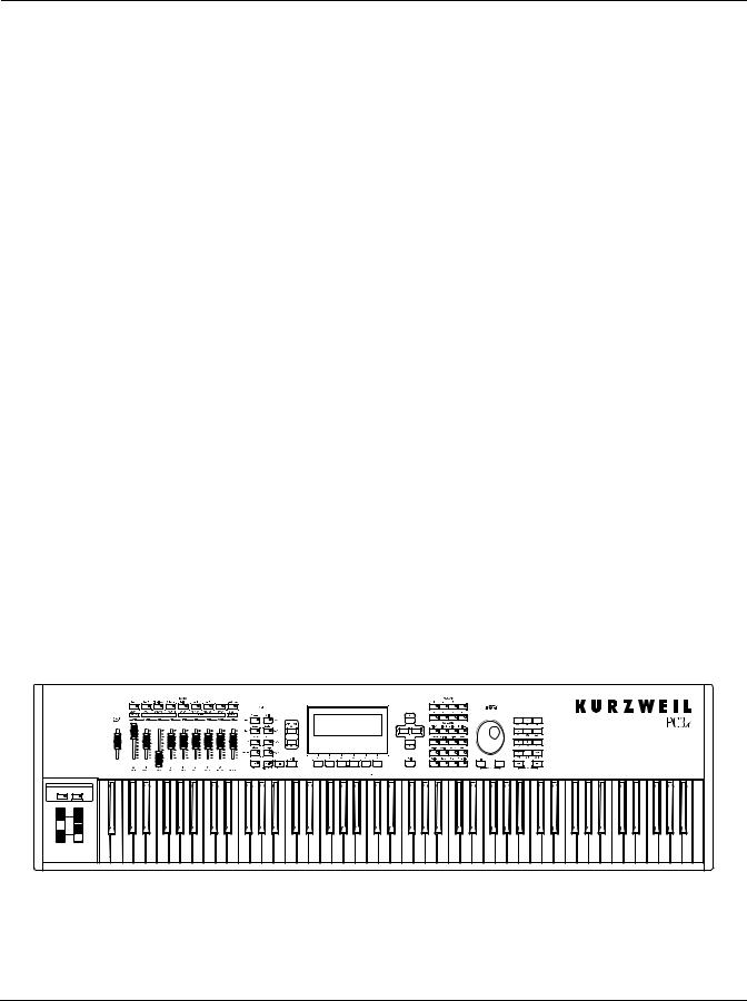Kurzweil PC361 User Manual