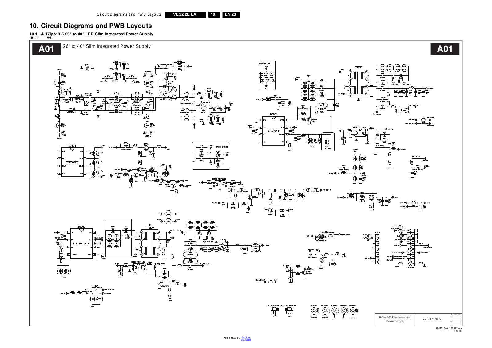 CCE 32PFL3008H-12, LV40G Fonte, PSU 17IPS19-5P Schematic