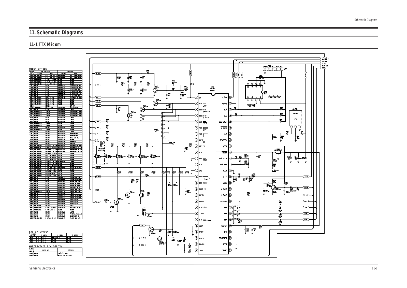 Samsung TV CK-3339 Schematic