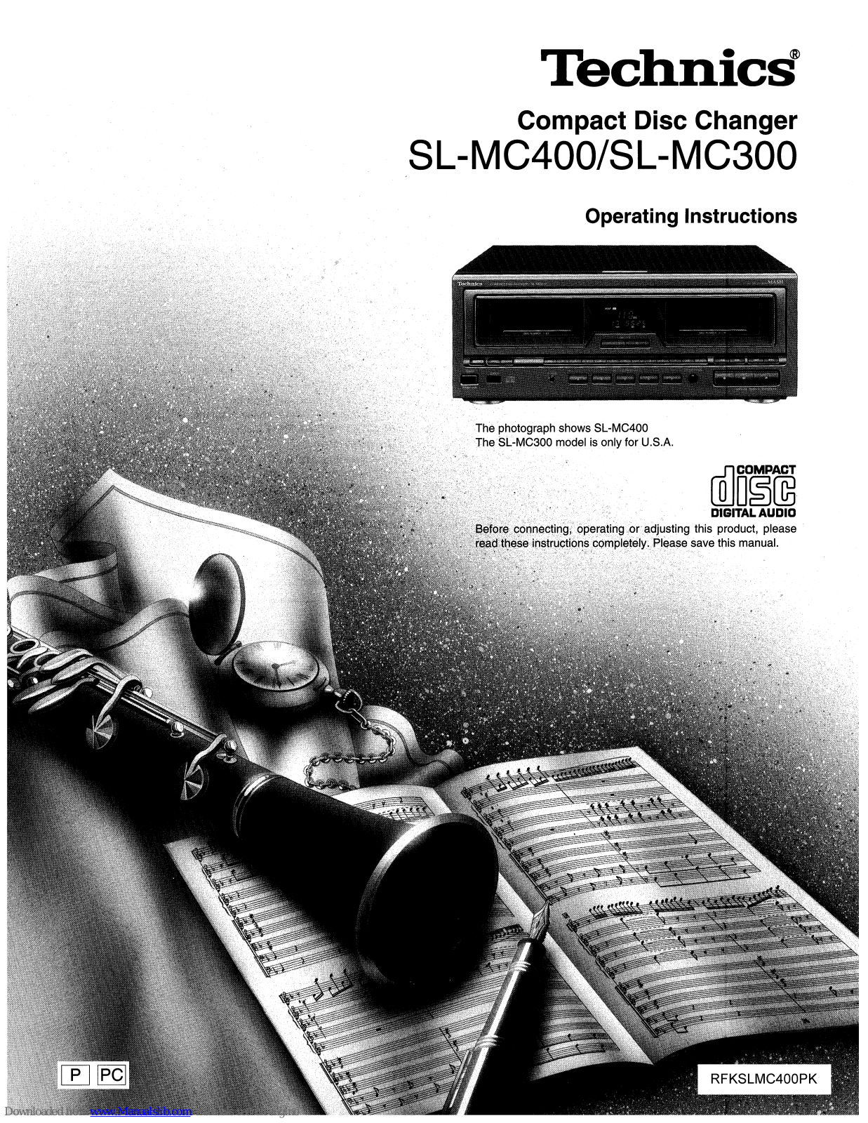 Technics SL-MC300 Operating Instructions Manual